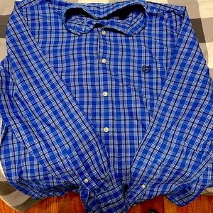 Men’s button down dress shirt.